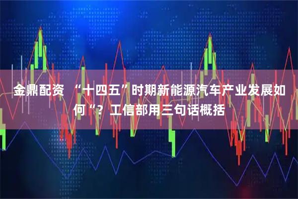 金鼎配资  “十四五”时期新能源汽车产业发展如何“？工信部用三句话概括