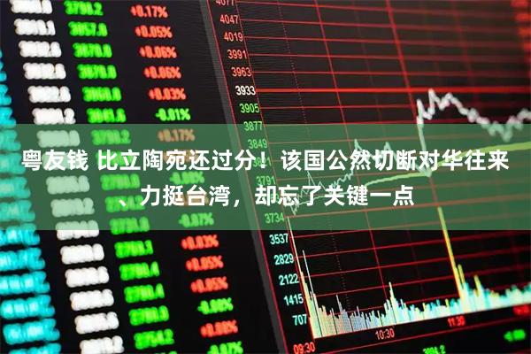 粤友钱 比立陶宛还过分！该国公然切断对华往来、力挺台湾，却忘了关键一点